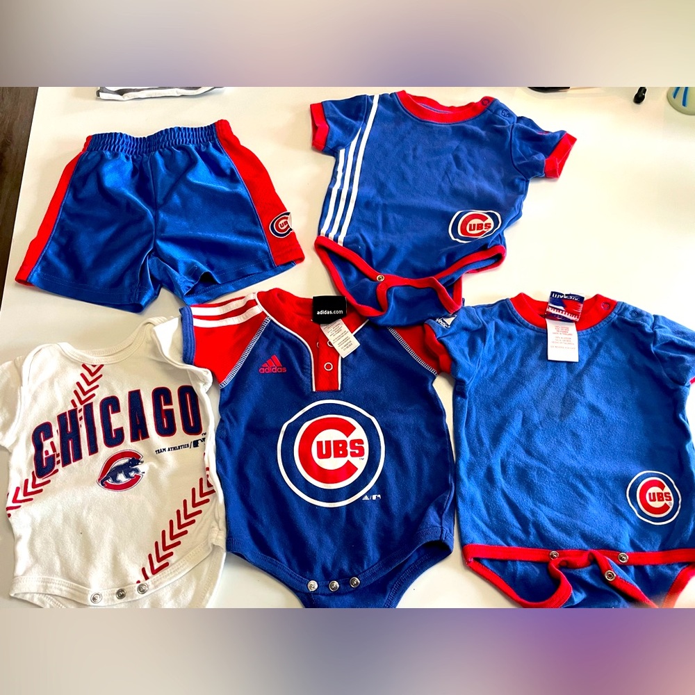 Baby Chicago Cubs Baseball Apparel Gear 0-6 Months